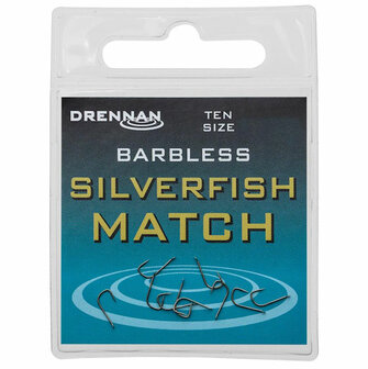 Drennan Silverfish Match Hooks Barbless 14