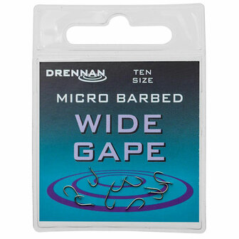 Drennan Wide Gape Hooks Barbed 10