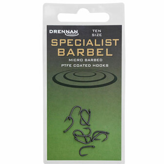 Drennan Specialist Barbel Hooks Barbed 12