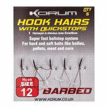 Korum Hook Hairs With Quickstops