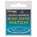 Drennan Wide Gape Match Hooks Barbed 14